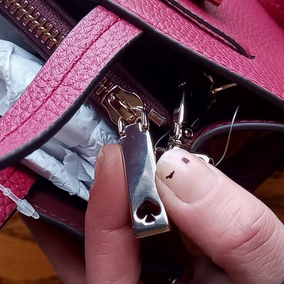 FINALE Kate spade hayes satchel crossbody handbag NEW NWT burgundy - Picture 4 of 7